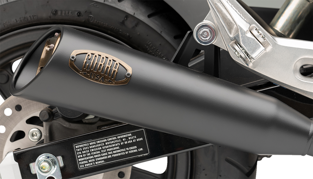 SLIP-ON MUFFLER (BLK) WITH BRONZE TIP GROM 22-23