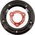 DERBY COVER AND POWER PLATE KIT M8 FL BLK/RED