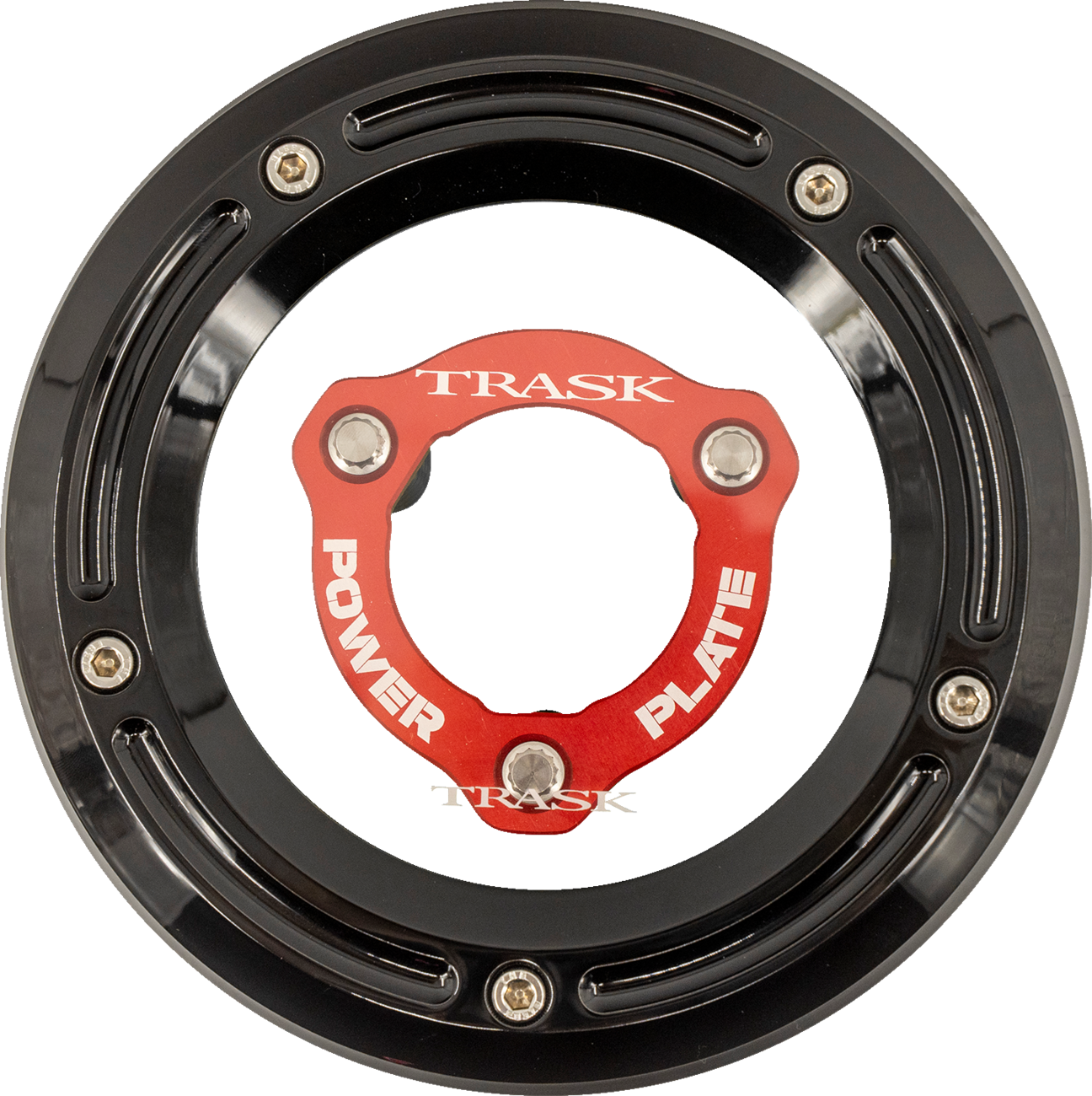 DERBY COVER AND POWER PLATE KIT M8 FL BLK/RED