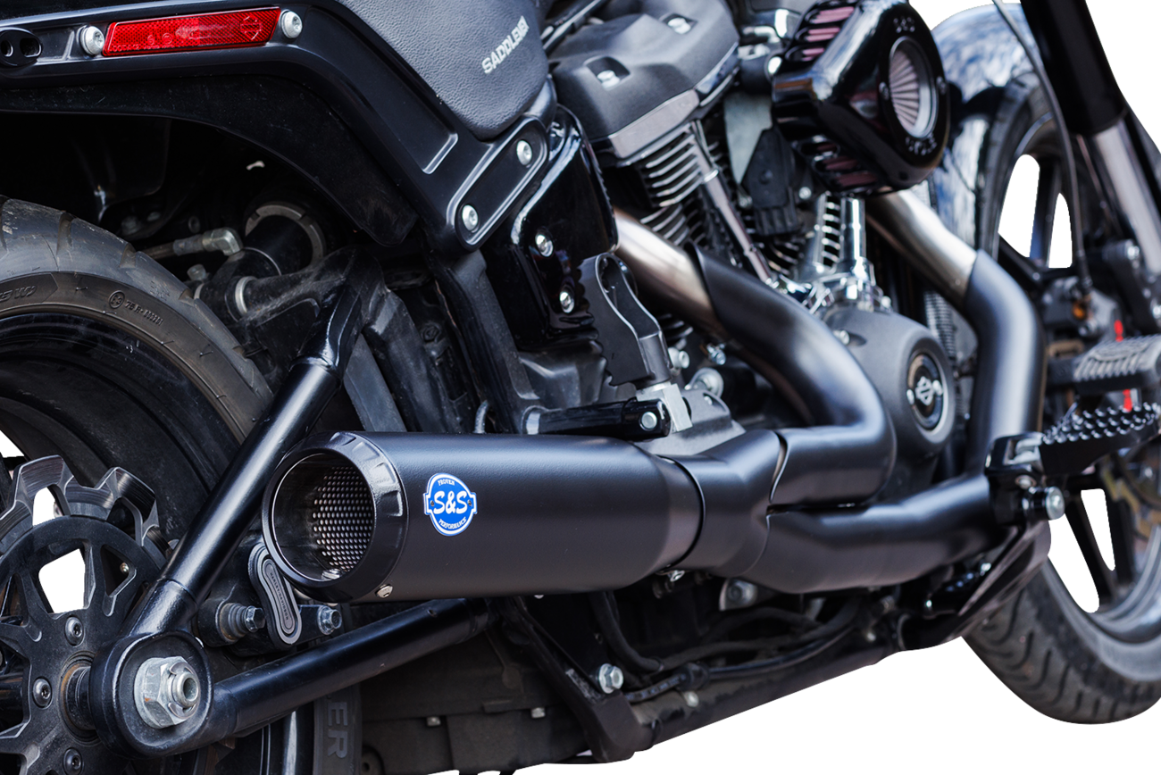 Exhaust 2:1 Qualifier Race Only Black M8 Softail 2018-23