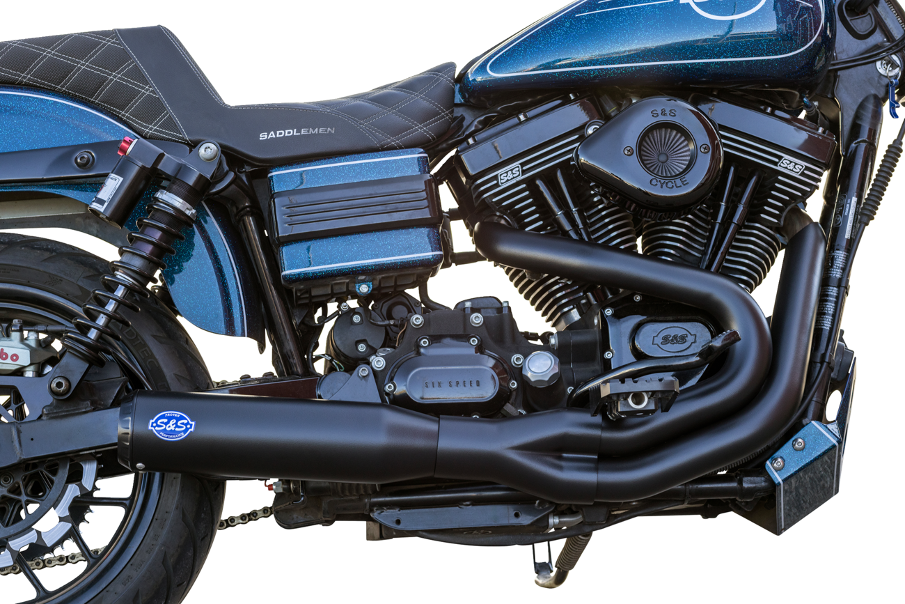 Exhaust Qualifier 2:1 Guardian Black Dyna 2006-07