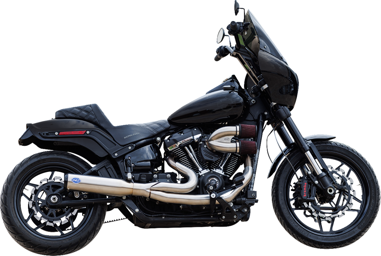 Exhaust 2:1 Qualifier Race Only Stainless M8 Softail 18-23