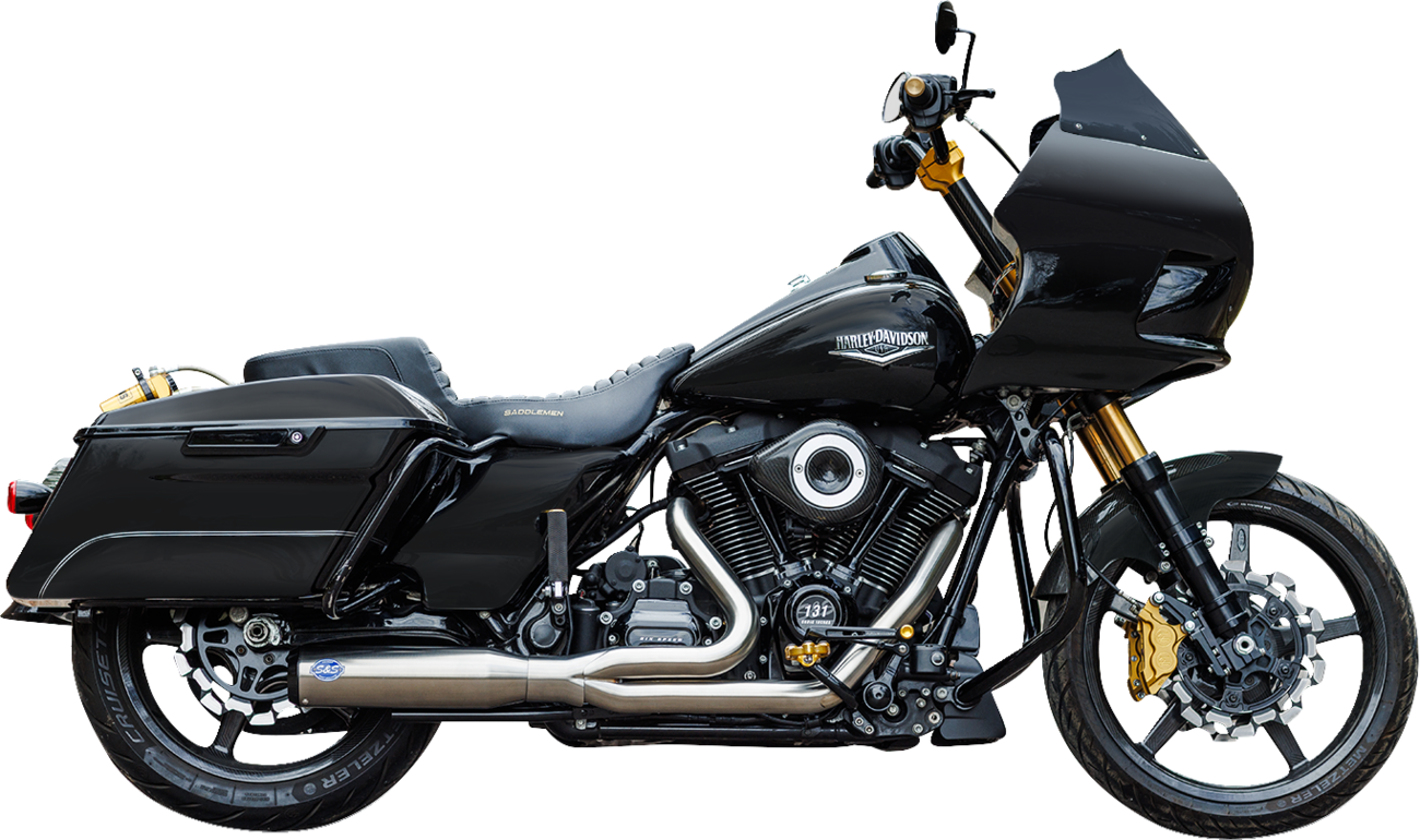 Exhaust 2:1 Qualifier Race Only Stainless M8 Touring 2017+