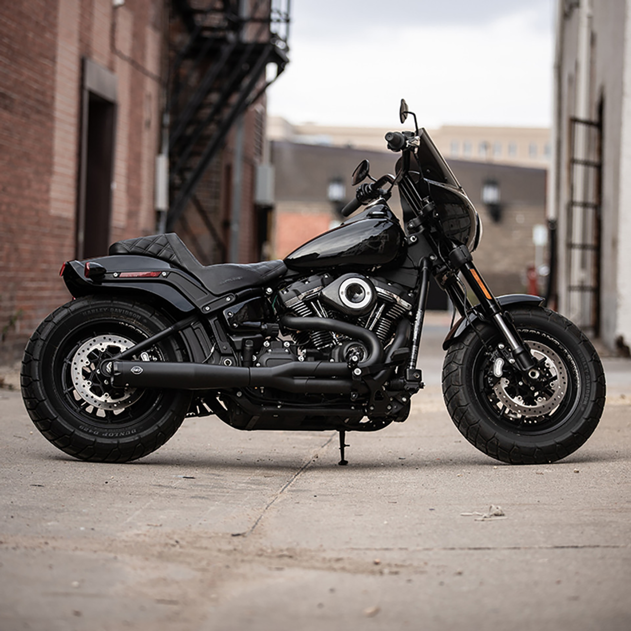 EXHAUST 2:1 BLK