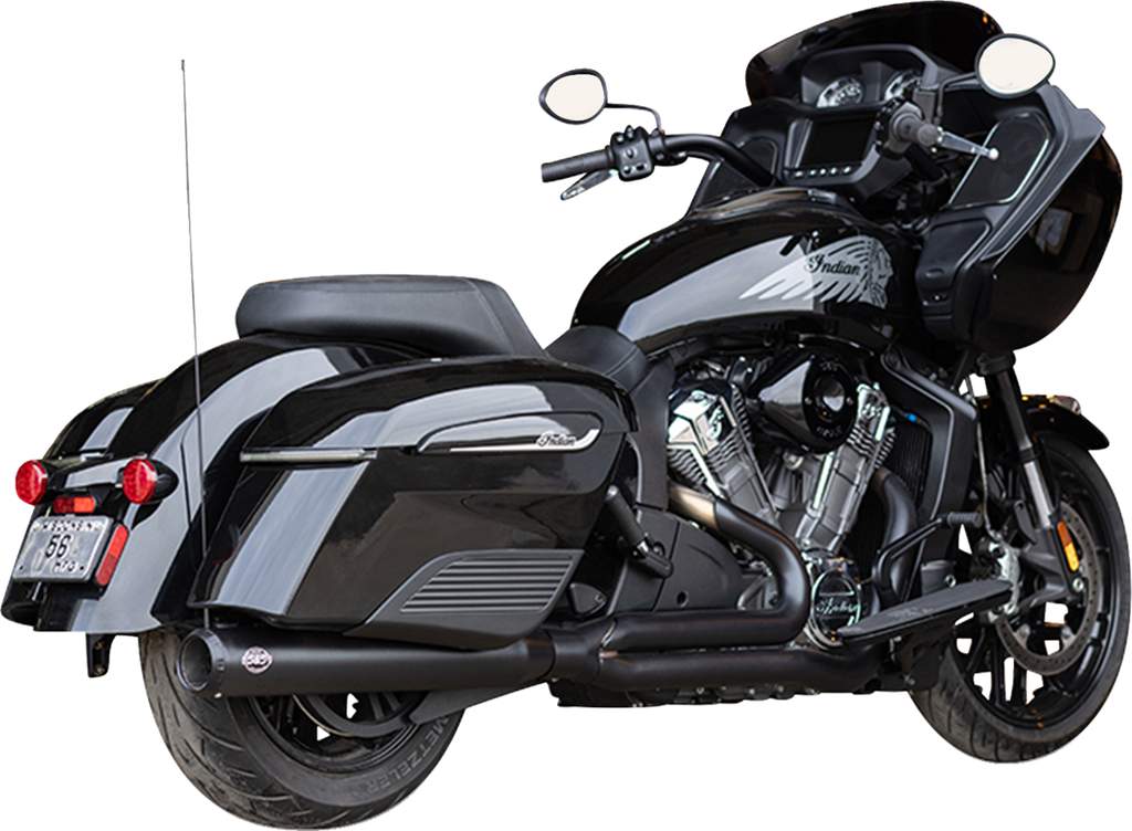 Exhaust Qualifier 2:1 Black Race Only Indian w/Powerplus