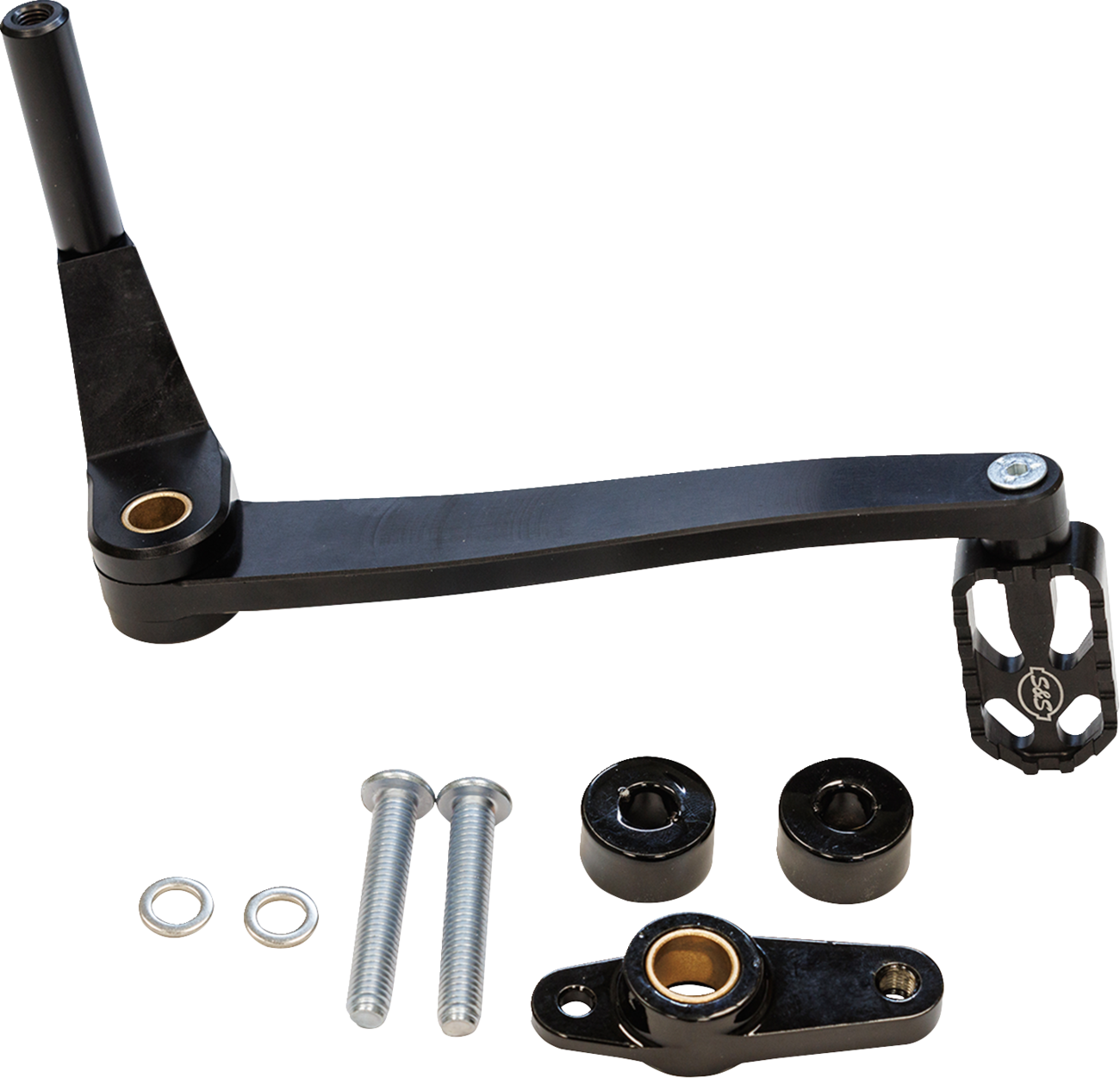 Brake Pedal mid-mount Black M8 Softail