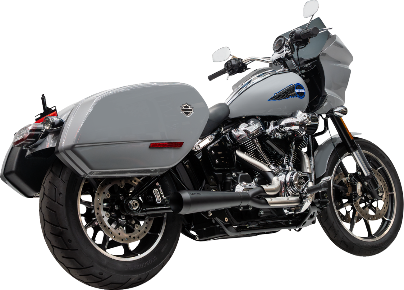 EXHAUST 2:1 ASSAULT M8 SOFTAIL BLACK