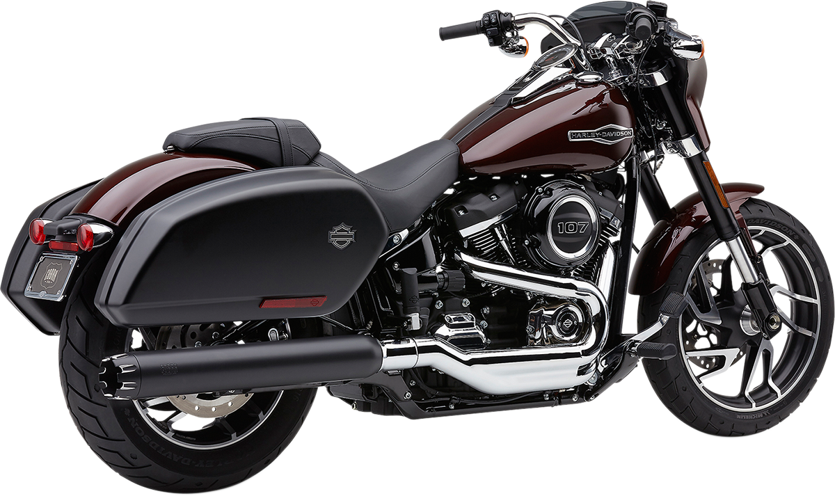 MUFFLER DUAL CUT BLK