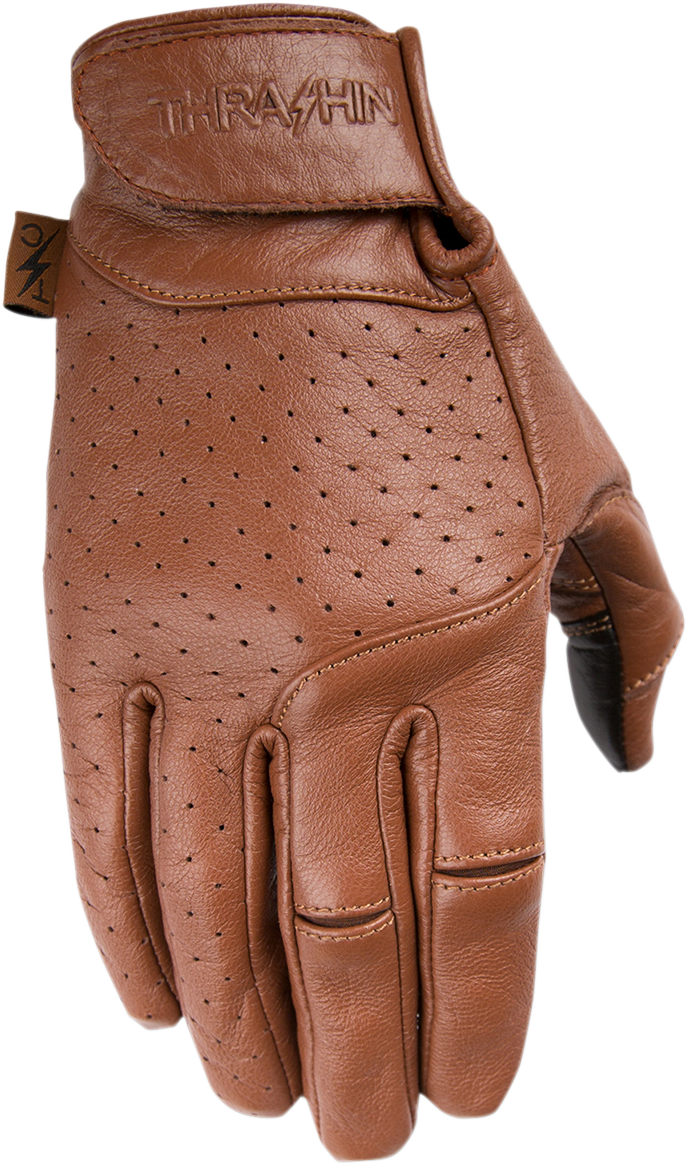 GLOVES SIEGE LTHR BRN XL