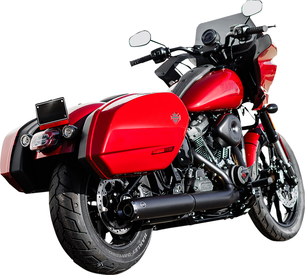 Muffler Slip-On Grand National 50 State 4" Black M8 Softail