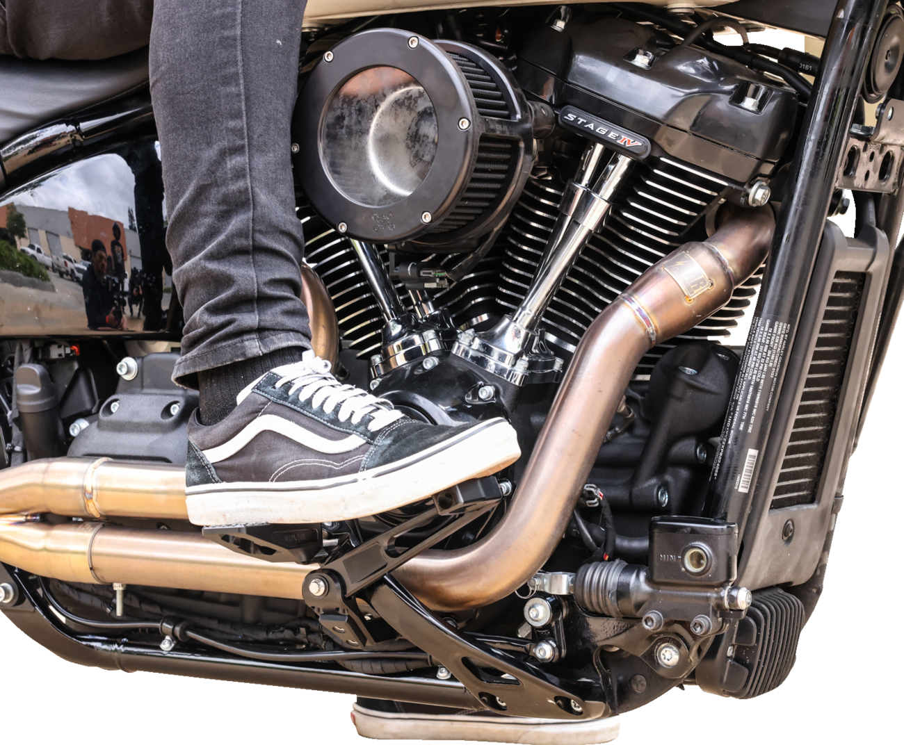 ARM BRAKE M8 SOFTAIL W/MID CONTROLS 2018-2023 BLACK