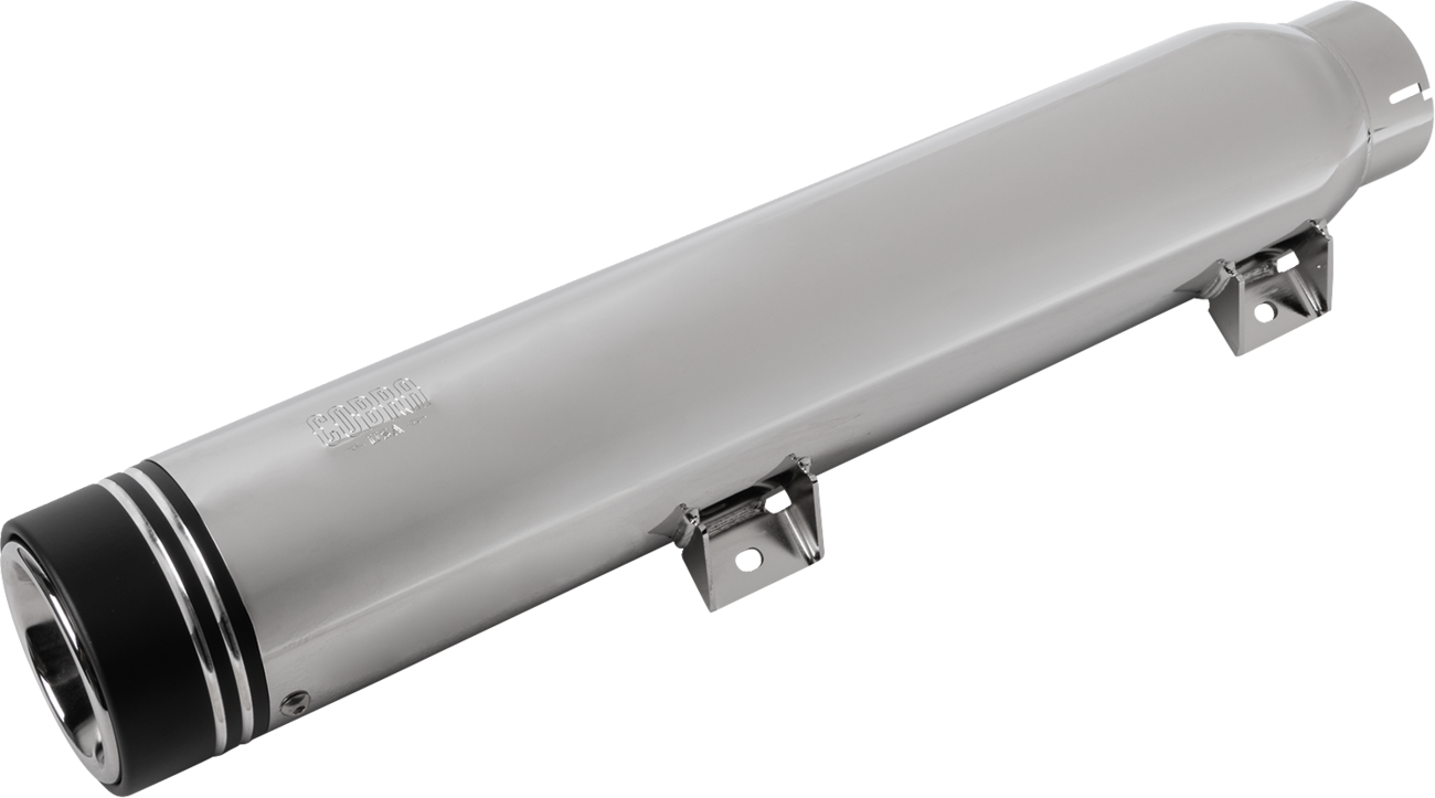 MUFFLER LONG DUAL GROVE TIP CHROME