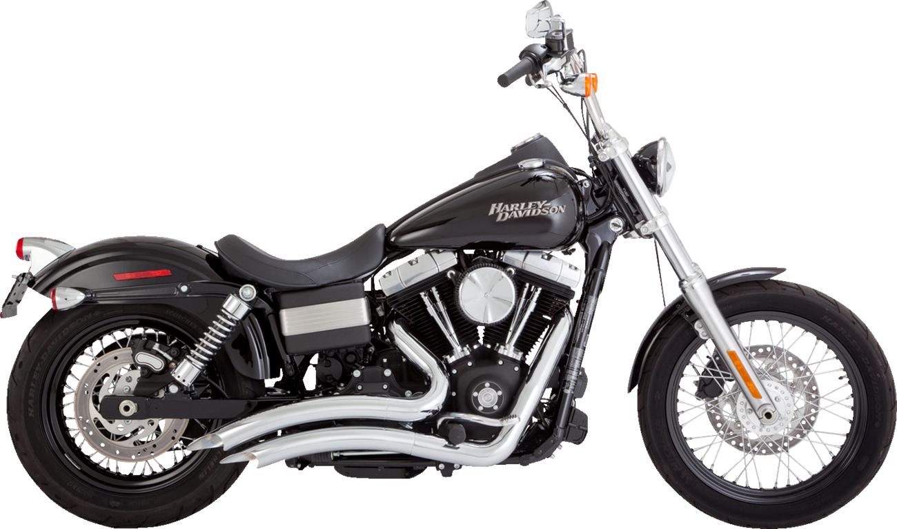 EXHAUST BIG RADIUS CHROME 06-09 DYNA