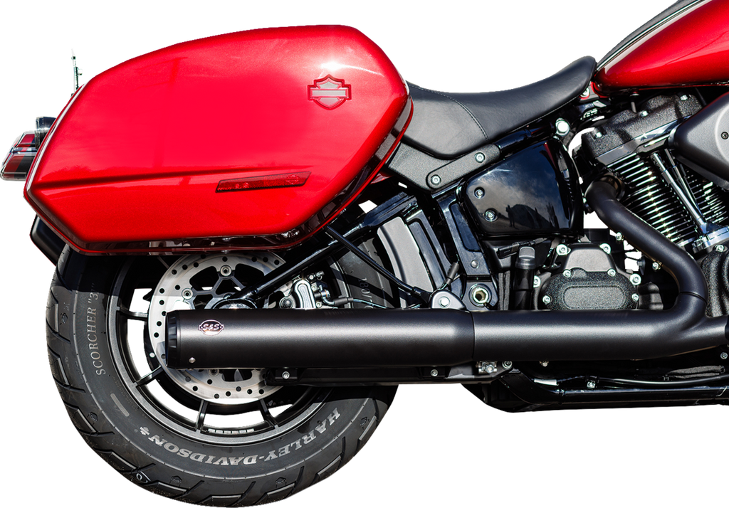 Muffler Slip-On Grand National 50 State 4" Black M8 Softail