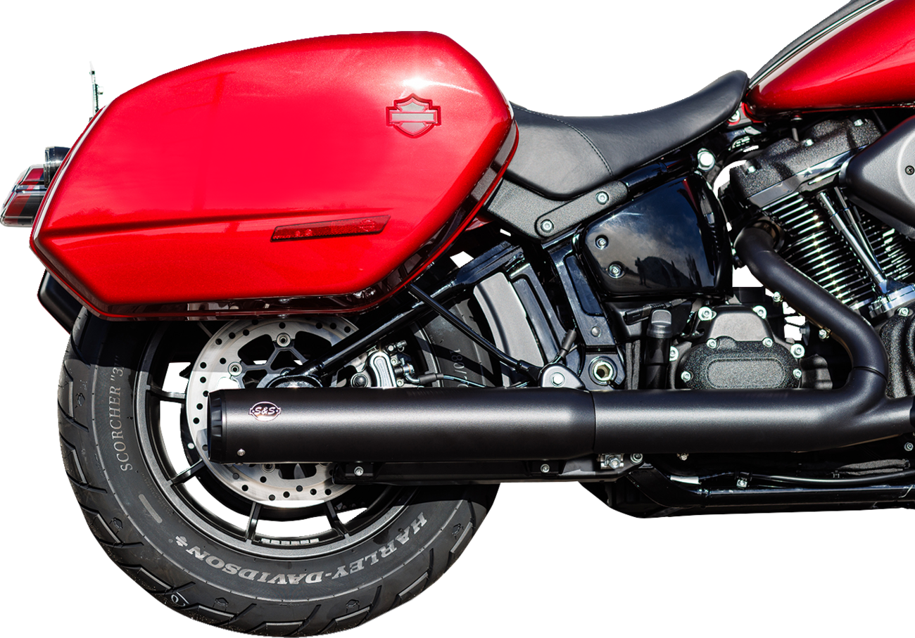 Muffler Slip-On Grand National 50 State 4" Black M8 Softail