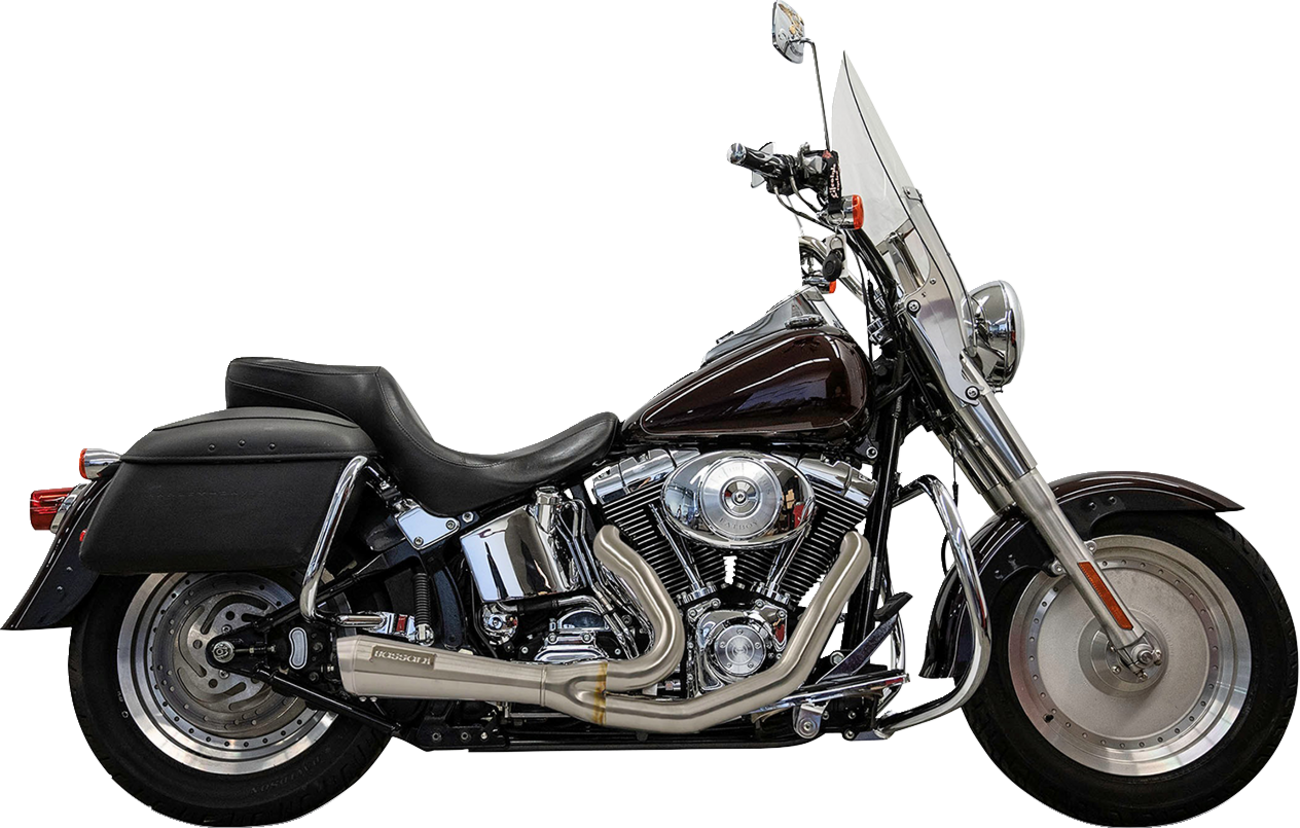 Exhaust 2:1 Ripper Short Stainless Softails 89-2017