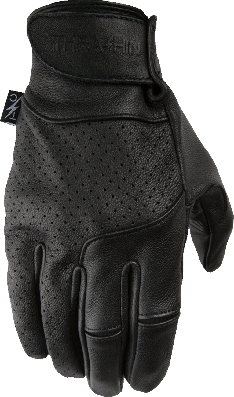 GLOVES SIEGE LTHR BLK LG