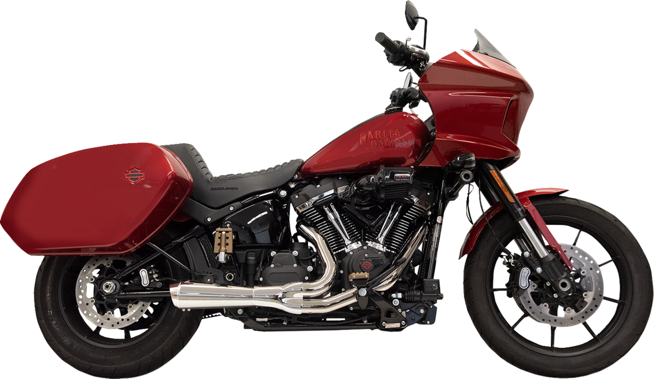 EXHAUST SHORT RIPPER 2:1 W/MEGAPHONE CHROME M8 SOFTAIL