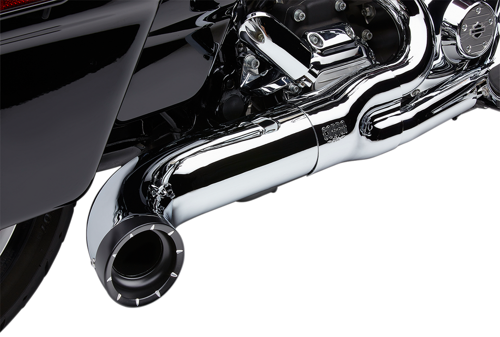 EXHAUST 2:1 W/TIP CHR FLH