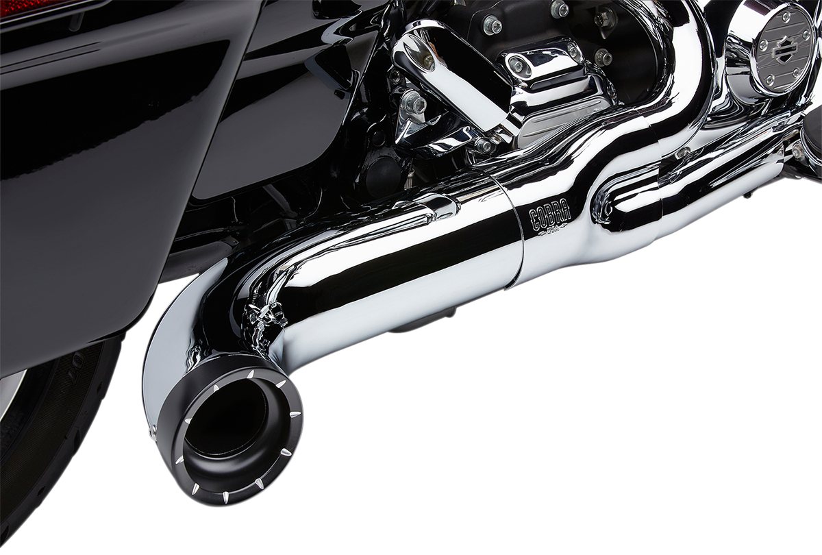 EXHAUST 2:1 W/TIP CHR FLH