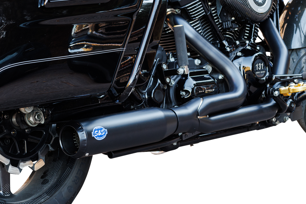Exhaust 2:1 Qualifier Race Only Black M8 Touring 2017+