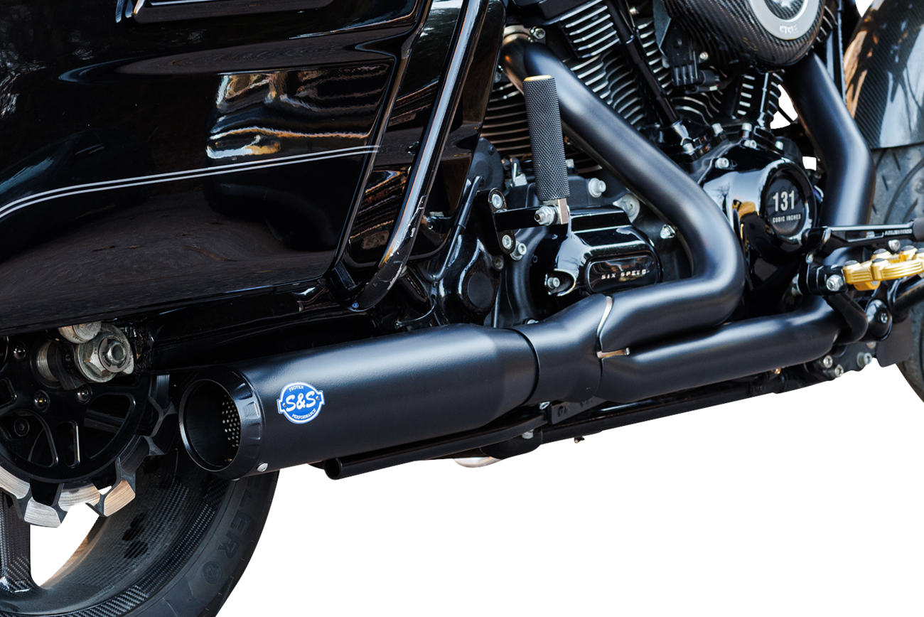 Exhaust 2:1 Qualifier Race Only Black M8 Touring 2017+