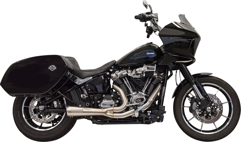 EXHAUST SHORT RIPPER 2:1 W/MEGAPHONE CHROME M8 SOFTAIL