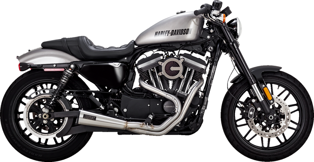 EXHAUST BRUSHED STAINLESS 2-1 UPSWEEP 04-13 XL