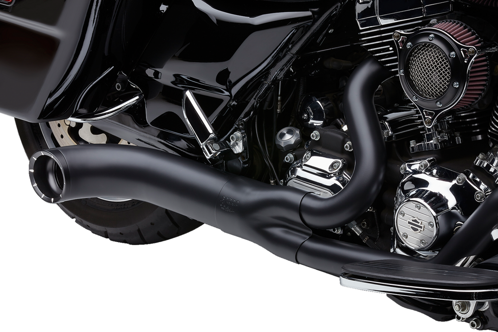 EXHAUST 2:1 W/TIP BLK FLH