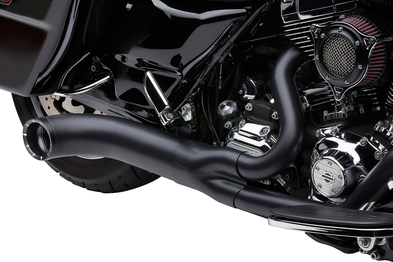 EXHAUST 2:1 W/TIP BLK FLH