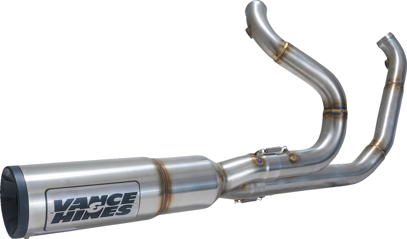 HIGH OUTPUT 2-1 EXHAUST BRUSHED TOURING