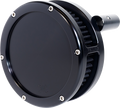 AIR CLEANER BA SLIM SOLID COVER BLACK/BLACK 99-17 TWIN CAM