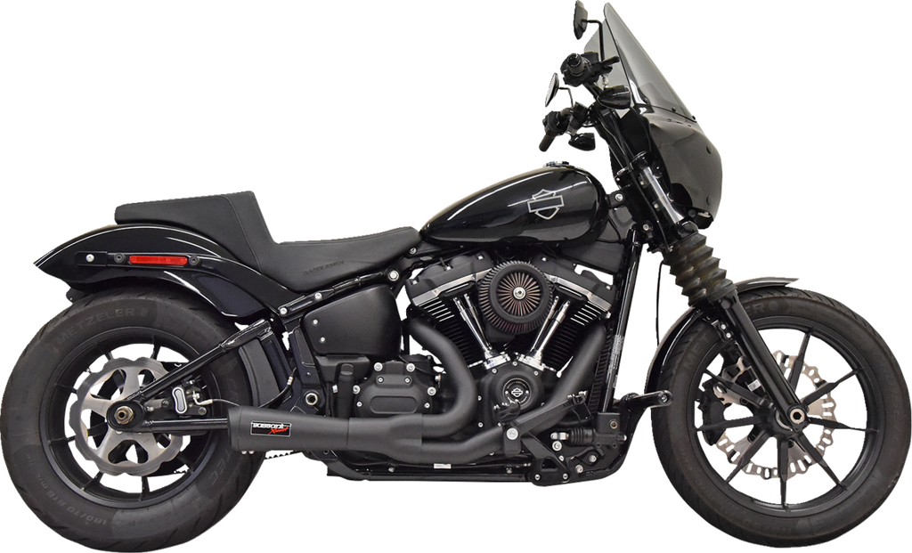 Exhaust 2:1 Road Rage 2 Ripper Short 49C Black M8 Softail