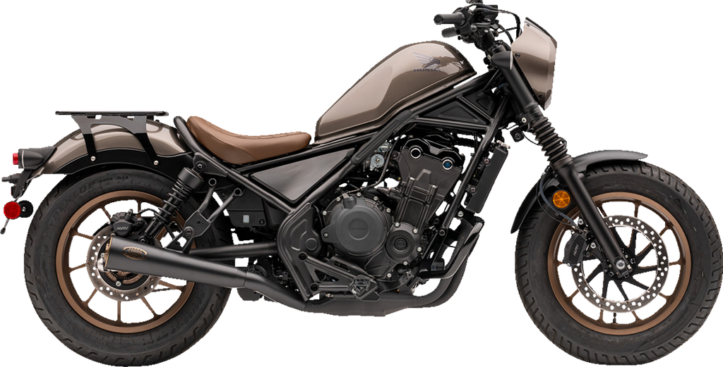 SLIP-ON MUFFLER (BLK) WITH BRONZE TIP REBEL 300/500 17-23