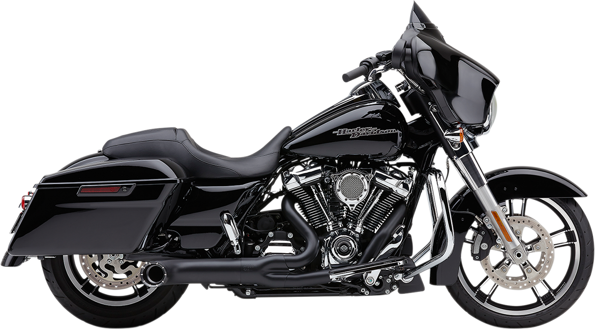 EXHAUST 2:1 W/TIP BLK FLH