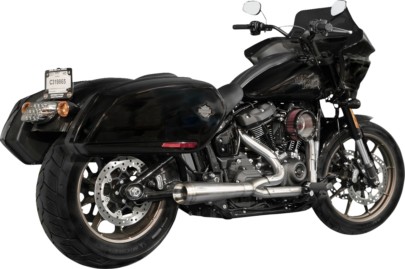 EXHAUST 2:1 ASSAULT SS M8 SOFTAIL W/BAGS