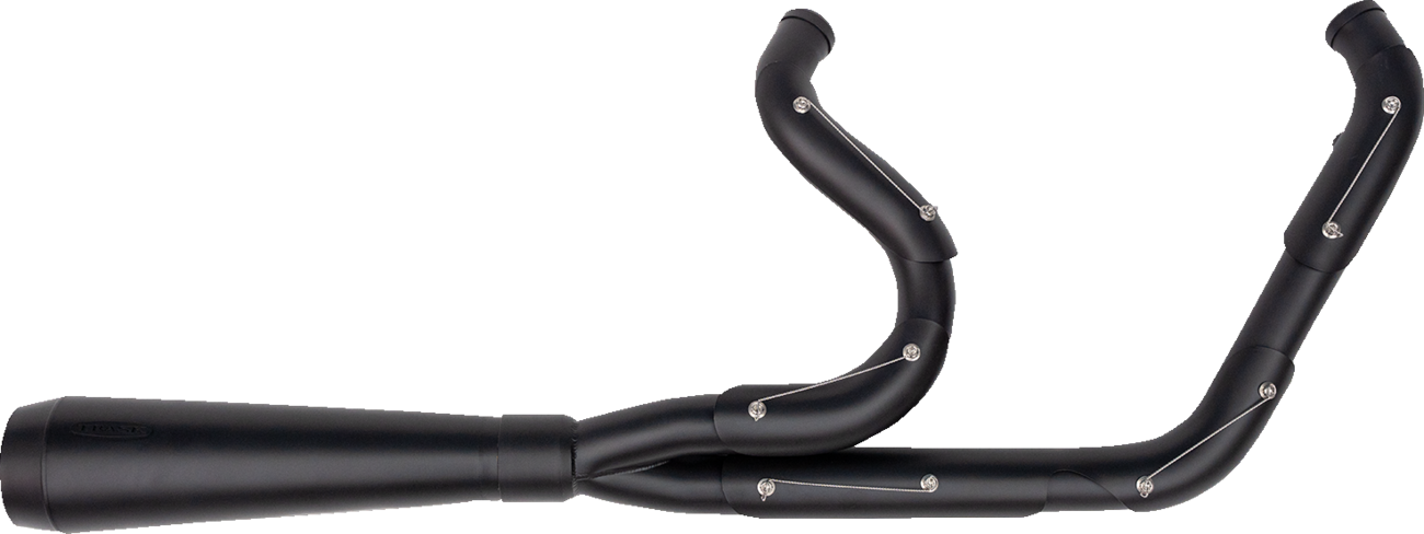 2-into-1 Assault Exhaust System Full Black on Black