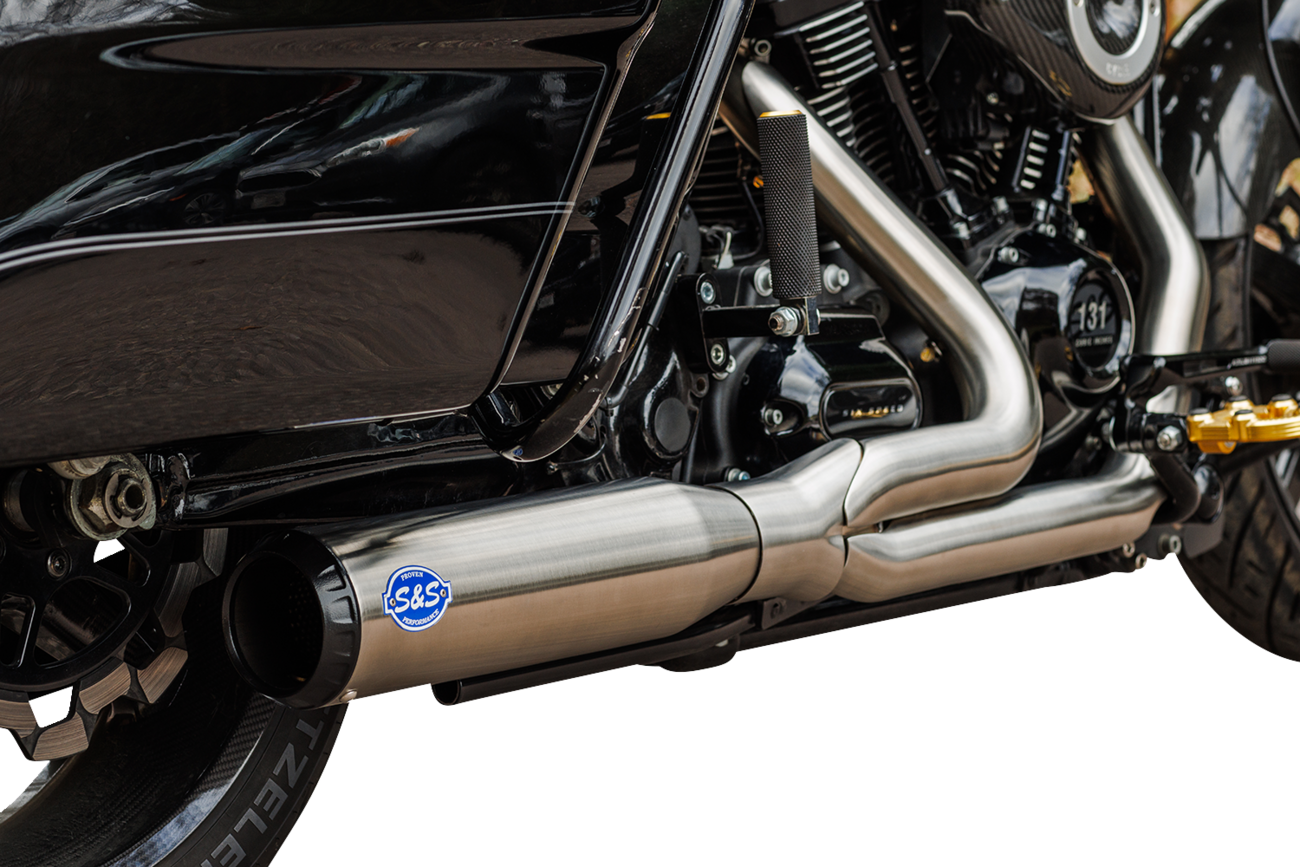 Exhaust 2:1 Qualifier Race Only Stainless M8 Touring 2017+