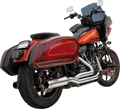 Exhaust True Dual SS with 4" Muffler M8 Softail 18-23