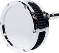 AIR CLEANER BA SLIM SOLID COVER CHROME/BLACK 93-99 EVO