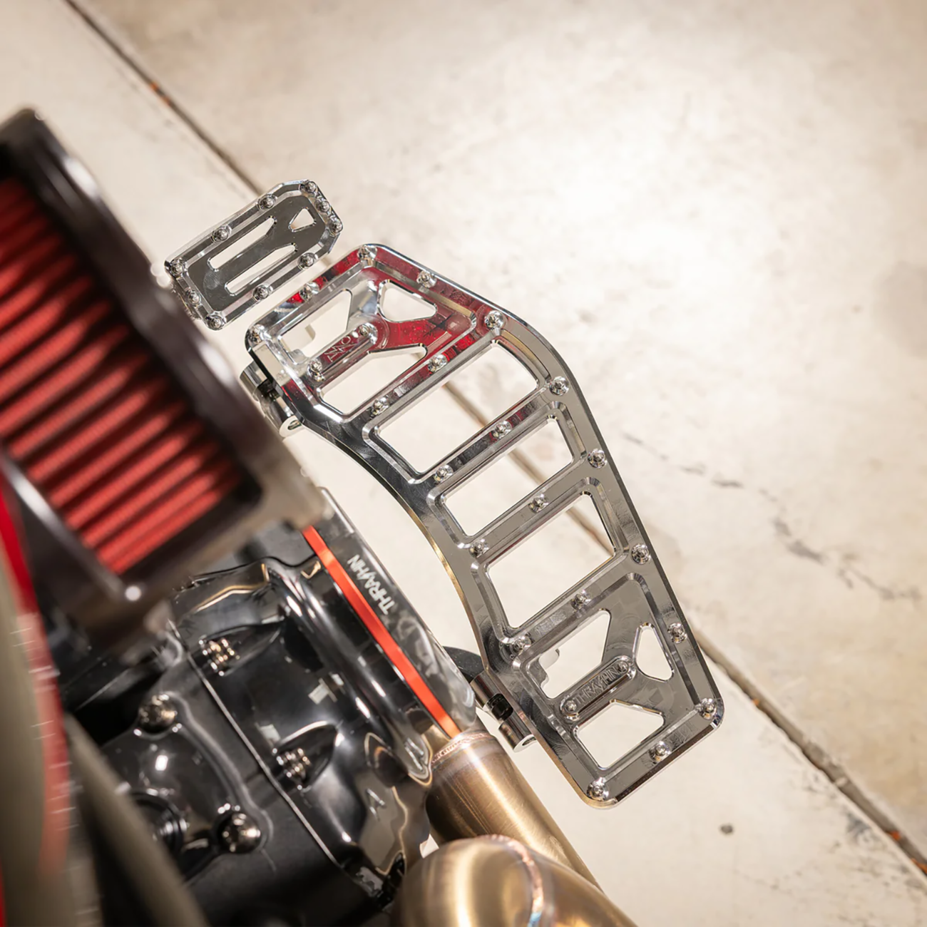 PEDAL BRAKE AGGRESSOR TOURING CHROME