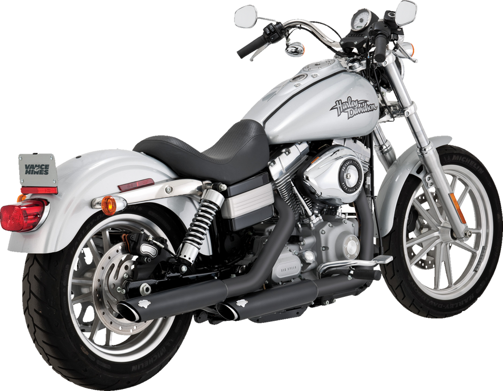 MUFFLERS 3" TWIN SLASH BLACK DYNA