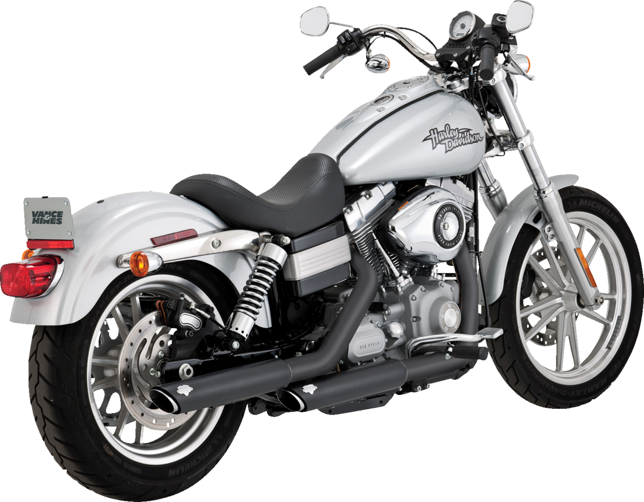 MUFFLERS 3" TWIN SLASH BLACK DYNA