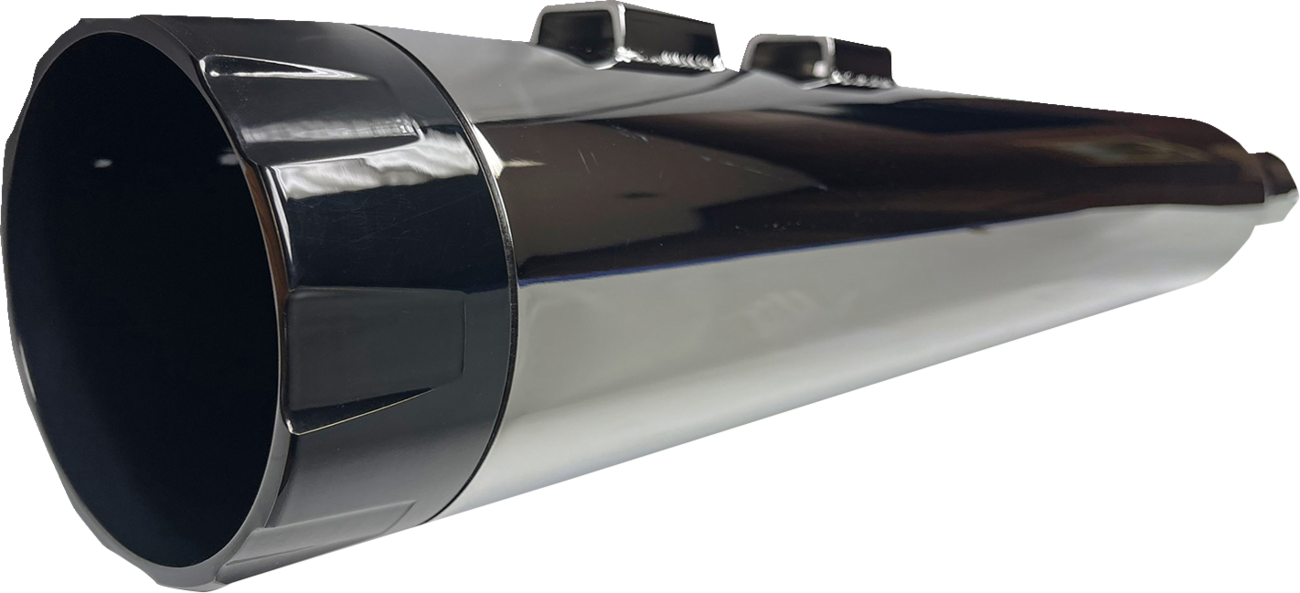 Mufflers 4.5" S/O Chrome w/Black End Cap OEM TC Touring