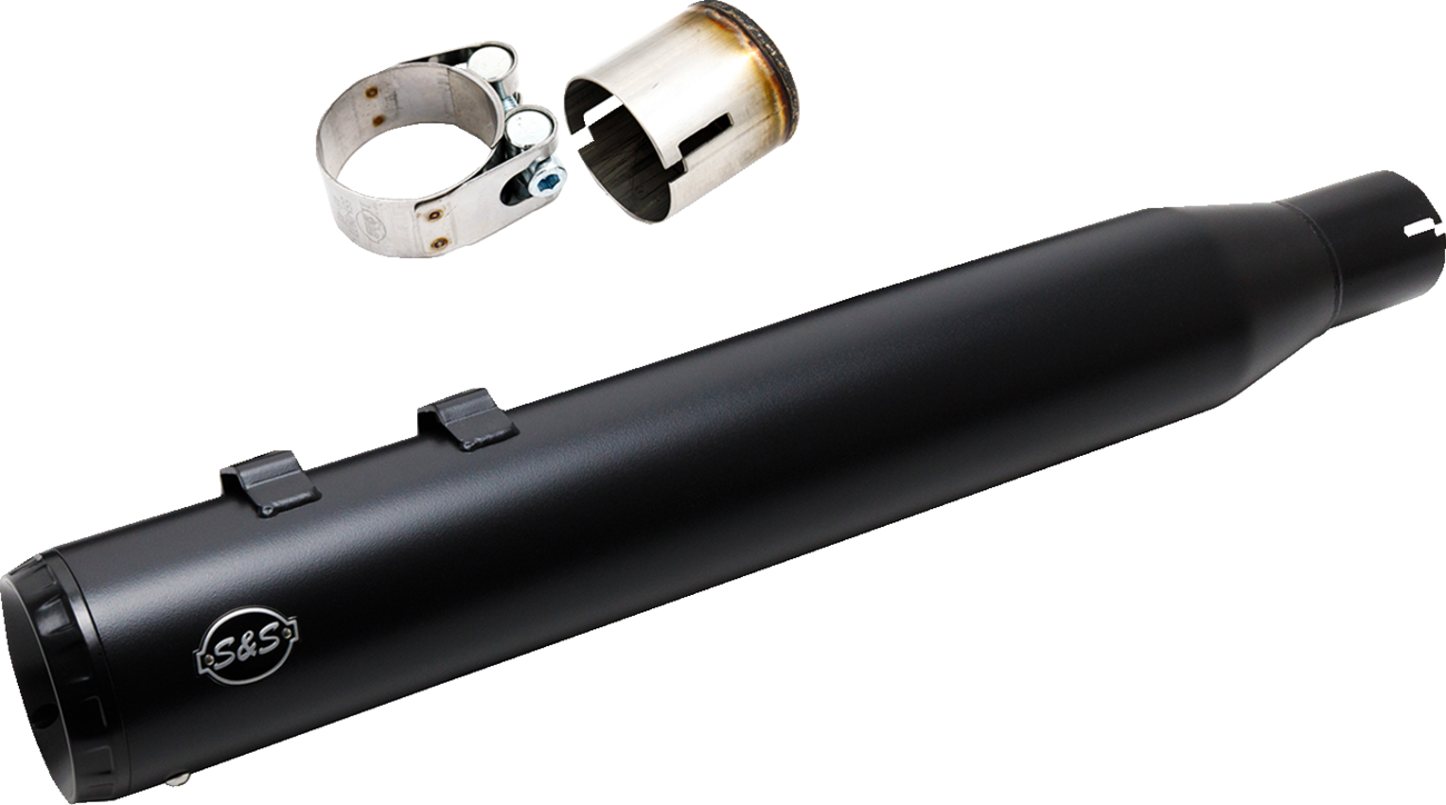 Muffler Swindler 2:1 Black 4" M8 Touring