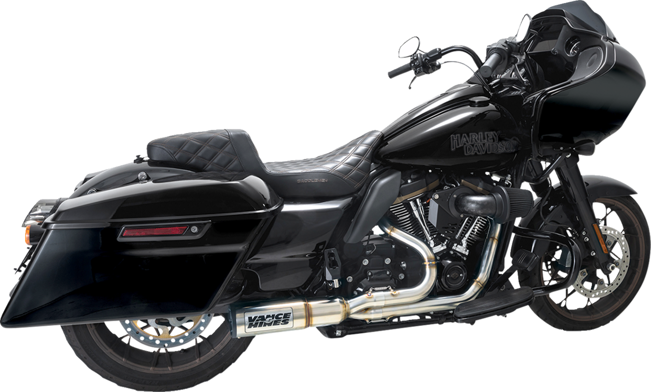 HIGH OUTPUT 2-1 EXHAUST BRUSHED TOURING