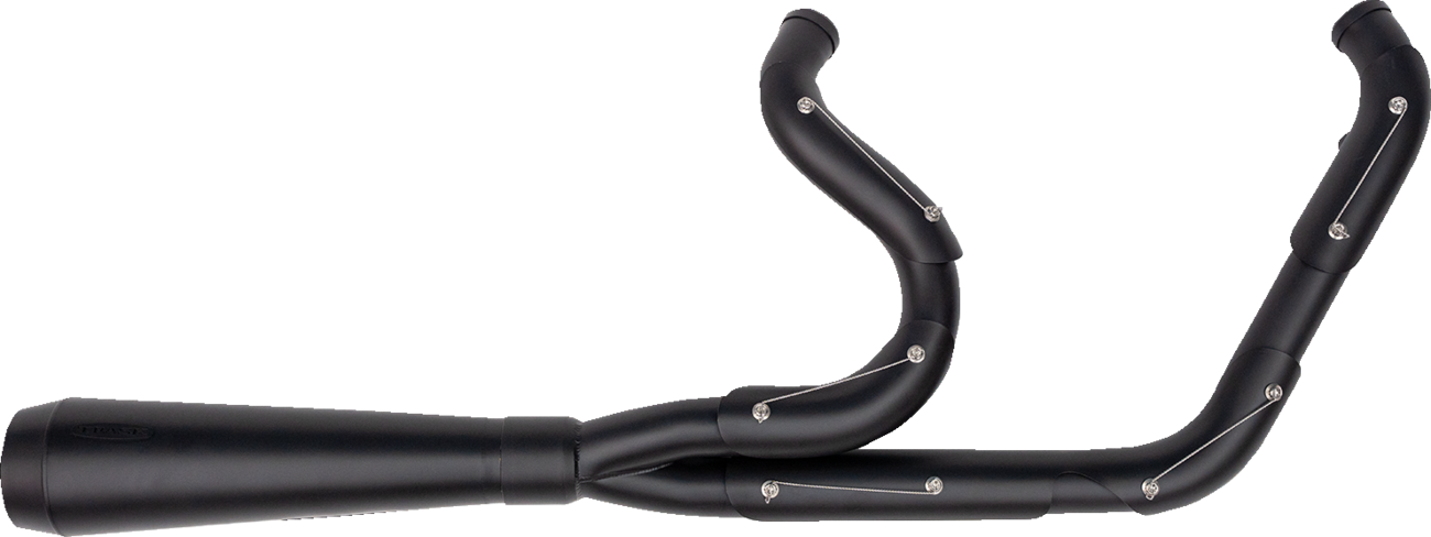 2-into-1 Assault Exhaust System Full Black on Black