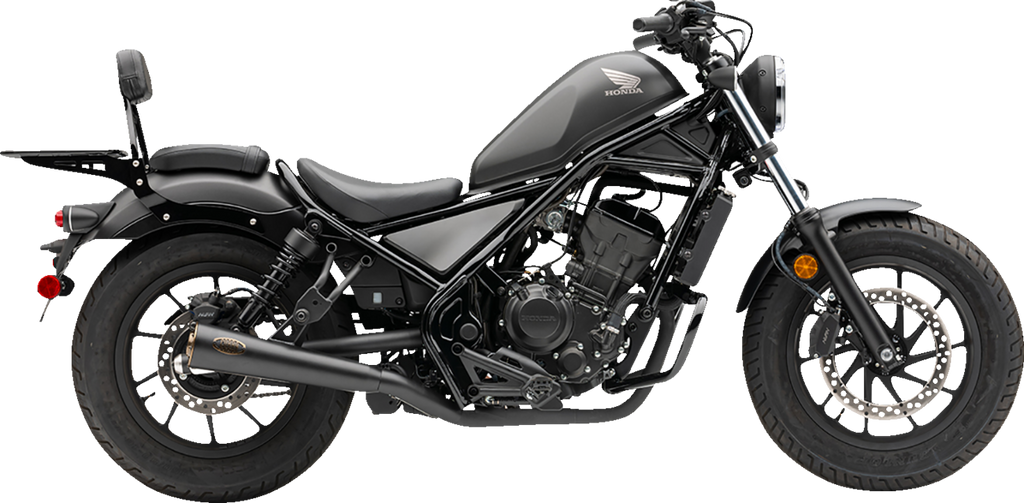 SLIP-ON MUFFLER (BLK) WITH BRONZE TIP REBEL 300/500 17-23