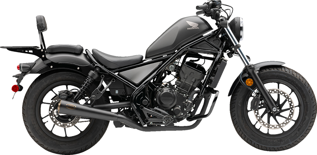 SLIP-ON MUFFLER (BLK) WITH BRONZE TIP REBEL 300/500 17-23