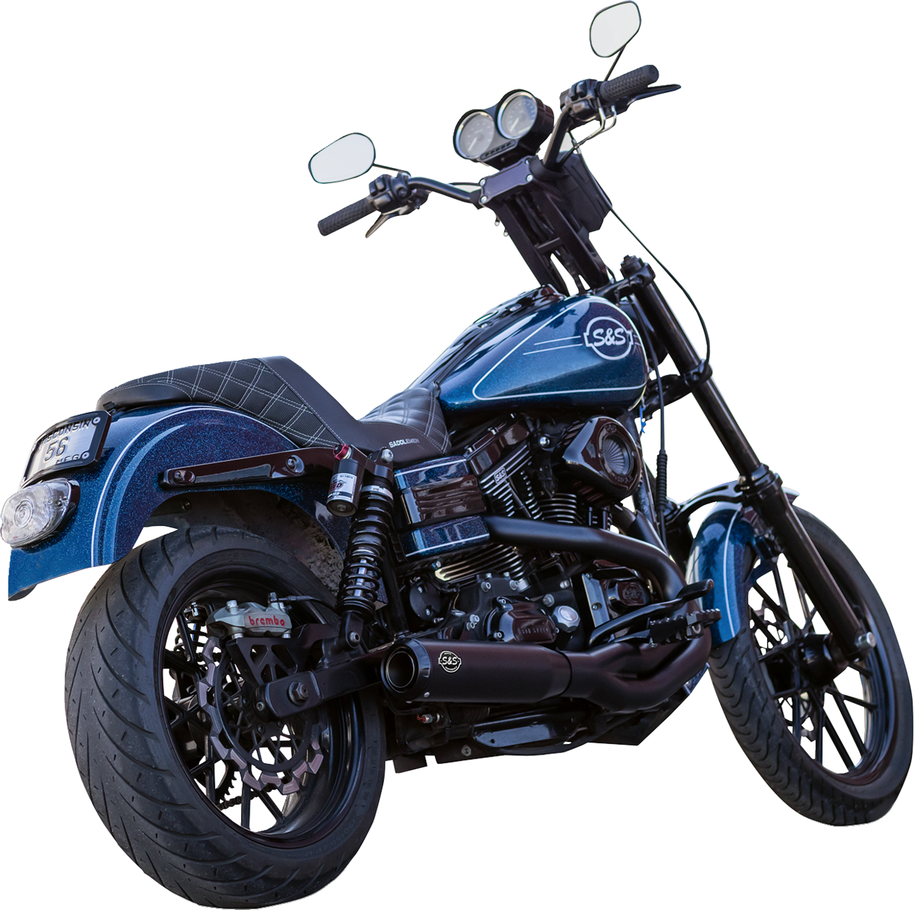 Exhaust Qualifier 2:1 Guardian Black Dyna 2006-07